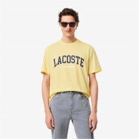 тениска,мъжки,тениски,lacoste,big,logo,t,shirt,yellow,107