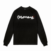 фланелка,с,дълъг,ръкав,детски,тениски,детски,облекла,money,club,long,sleeve,tee,jnr,black