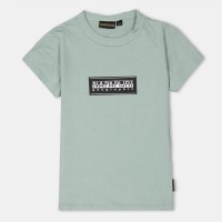 тениска,детски,3/4,панталони,napapijri,kids',crew,neck,t,shirt,green,mil,g1x