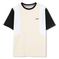 тениска,boss,kids,block,logo,t,shirt,vanille,21c