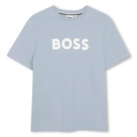 тениска,детски,3/4,панталони,boss,kids',logo,t,shirt,pale,blue