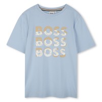 юношеска,тениска,детски,облекла,boss,multi,logo,t,shirt,juniors,prsn,blue,887