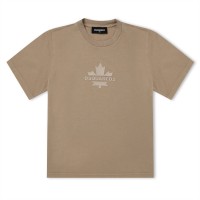 юношеска,тениска,детски,3/4,панталони,dsquared2,logo,t,shirt,juniors,sand,dq717