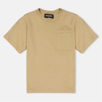 юношеска,тениска,детски,3/4,панталони,dsquared2,icon,new,generation,t,shirt,juniors,beige,dq724