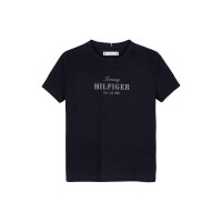 тениска,tommy,hilfiger,kids,script,short,sleeve,t,shirt,night,navy,c1g