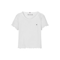 тениска,tommy,hilfiger,kids,essential,rib,ribbed,short,sleeve,t,shirt,white,ybr