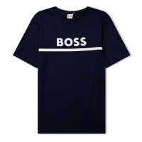 юношеска,тениска,детски,тениски,детски,облекла,boss,logo,t,shirt,juniors,navy,849