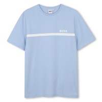 тениска,детски,тениски,boss,kids,small,logo,t,shirt,light,blue