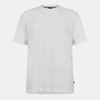 тениска,мъжки,тениски,boss,men,s,htaut,81,black,cotton,t,shirt,white,100