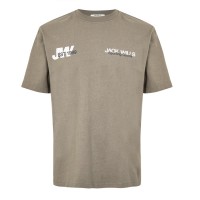 тениска,мъжки,тениски,jack,wills,overlap,text,t,shirt,smokey,olive