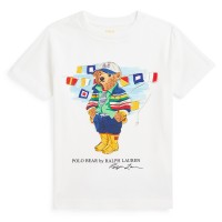юношеска,тениска,детски,3/4,панталони,polo,ralph,lauren,bear,logo,t,shirt,juniors,paper,white