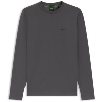 тениска,мъжки,тениски,boss,mens,boss,green,long,sleeve,t,shirt,with,iconic,logo,detail,open,grey