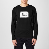 тениска,облекла,на,разпродажба,мъжки,тениски,cp,company,men's,long,sleeve,t,shirt,black,999