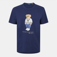 тениска,облекла,на,разпродажба,мъжки,тениски,polo,ralph,lauren,men's,holiday,bear,regular,fit,t,shirt,green,beach