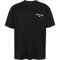 тениска,мъжки,тениски,tommy,jeans,back,flag,logo,t,shirt,ess,black