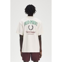 тениска,облекла,на,разпродажба,мъжки,тениски,fred,perry,men's,embroidered,club,backprint,regular,fit,t,shirt,ecru,560