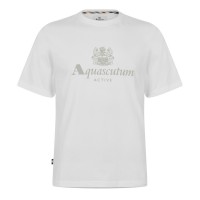 тениска,мъжки,тениски,aquascutum,aquact,logo,tee,sn62,old,white