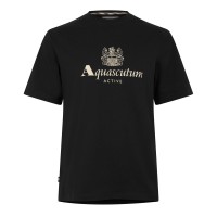 тениска,мъжки,тениски,aquascutum,aquact,logo,tee,sn62,black
