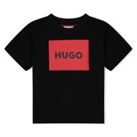 юношеска,тениска,детски,облекла,hugo,framed,logo,t,shirt,junior,black,09b