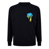 облекла,на,разпродажба,мъжки,тениски,palm,angels,palm,sprayed,palm,t,sn99,black,green