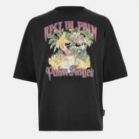 тениска,облекла,на,разпродажба,мъжки,тениски,palm,angels,men's,oversized,t,shirt,black