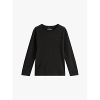 тениска,детски,3/4,панталони,tommy,hilfiger,kids',cotton,long,sleeve,regular,fit,t,shirt,black
