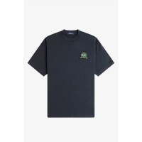 тениска,облекла,на,разпродажба,мъжки,тениски,fred,perry,men's,badge,regular,fit,t,shirt,navy,608
