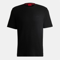 пижама,мъжки,пижами,hugo,men's,austin,pyjama,short,sleeve,top,black,001