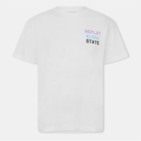 мъжки,тениски,replay,replay,aloha,state,t,sn52,white