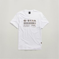 тениска,облекла,на,разпродажба,мъжки,тениски,g,star,distressed,originals,slim,t,shirt,white