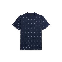 тениска,мъжки,тениски,polo,ralph,lauren,mens,all,over,pony,cotton,short,sleeve,t,shirt,cruisenavy,aopp