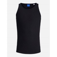 потник,облекла,на,разпродажба,мъжки,тениски,jack,and,jones,men's,jordia,pointelle,tank,top,black