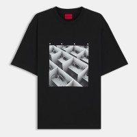 мъжки,ежедневни,облекла,мъжки,тениски,hugo,dodger,10266462,01,black,001