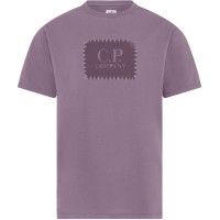 тениска,облекла,на,разпродажба,мъжки,тениски,cp,company,men's,block,logo,regular,fit,t,shirt,purple,dove,735