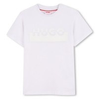 тениска,детски,облекла,hugo,hugo,ss,logo,tee,jn54,white,10p