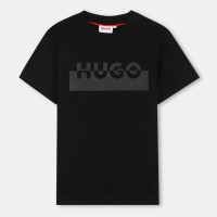 тениска,детски,3/4,панталони,hugo,kids',t,shirt,black,09b