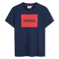 юношеска,тениска,детски,облекла,hugo,square,logo,t,shirt,juniors,navy,blue