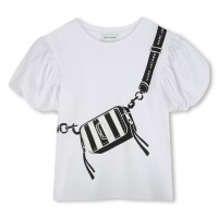юношеска,тениска,детски,облекла,marc,jacobs,snapshot,t,shirt,juniors,white