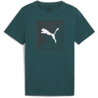детска,тениска,разпродажба,puma,детски,3/4,панталони,детски,тениски,puma,unisex,kids',graphics,regular,fit,t,shirt,green