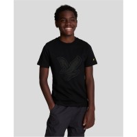 юношеска,тениска,детски,облекла,lyle,and,scott,graphic,t,shirt,juniors,black,z865