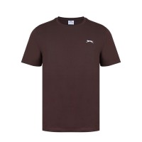 мъжка,тениска,мъжки,тениски,slazenger,plain,t,shirt,mens,chocolate,brown
