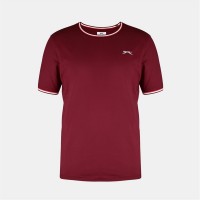 мъжка,тениска,мъжки,тениски,мъжки,горнища,размер+,slazenger,tipped,t,shirt,mens,burgundy,marl