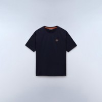 мъжка,тениска,мъжки,тениски,napapijri,badge,short,sleeve,t,shirt,mens,blue,marine
