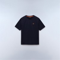мъжка,тениска,мъжки,тениски,napapijri,badge,short,sleeve,t,shirt,mens,blue,marine