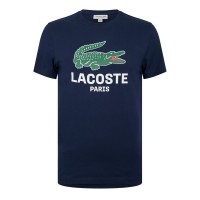 тениска,облекла,на,разпродажба,мъжки,тениски,lacoste,men's,large,croc,regular,fit,t,shirt,navy,166