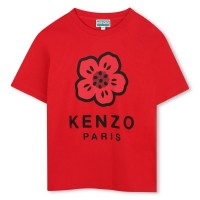 тениска,детски,3/4,панталони,kenzo,kids',poppy,regular,fit,t,shirt,red,968