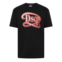 тениска,облекла,на,разпродажба,мъжки,тениски,dsquared2,logo,print,t,shirt,black