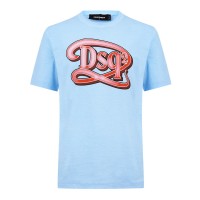 тениска,облекла,на,разпродажба,мъжки,тениски,dsquared2,logo,print,t,shirt,light,blue