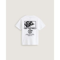 юношеска,тениска,vans,back,logo,tee,juniors,white