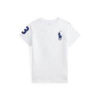 юношеска,тениска,детски,3/4,панталони,polo,ralph,lauren,large,logo,t,shirt,juniors,white
